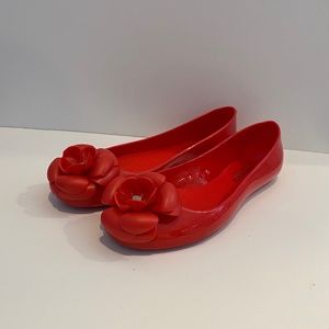 Kate Spade Red Flower Shoes